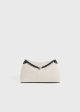 T-Lock canvas clutch ecru black Online now