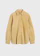 Soft suede shirt cornsilk Discount