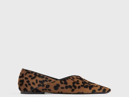 Everyday pony hair flats leopard Online