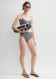 Mid-rise bikini bottoms grey mélange Fashion