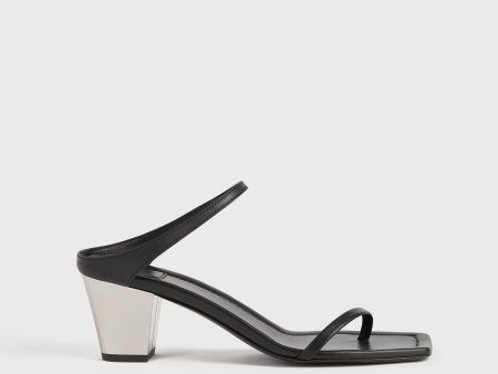 City sandals black silver Online now