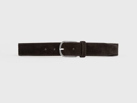 Wide trouser belt espresso Sale