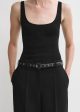 Eyelet belt black Fashion