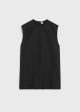 Sleeveless twisted-seam top black Supply