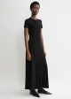 Fluid jersey dress black For Cheap