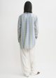 Relaxed linen-blend shirt madras check Online Sale