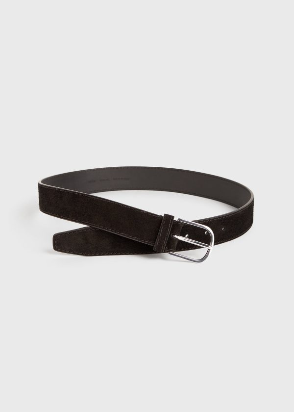 Wide trouser belt espresso Sale