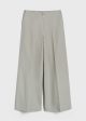 Zip-front wide trousers dove Hot on Sale