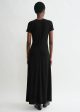 Fluid jersey dress black For Cheap