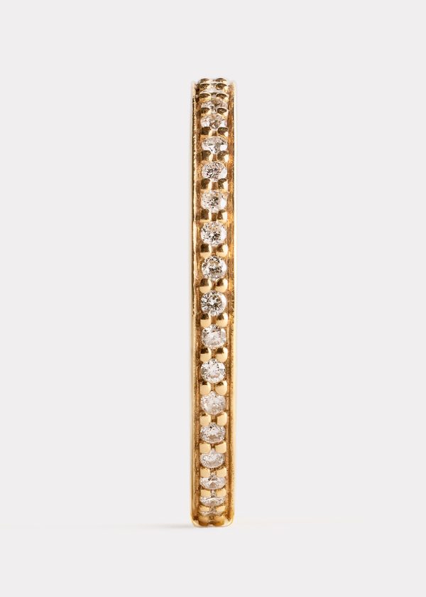 Eternity diamond midi ring 18kt gold Online now