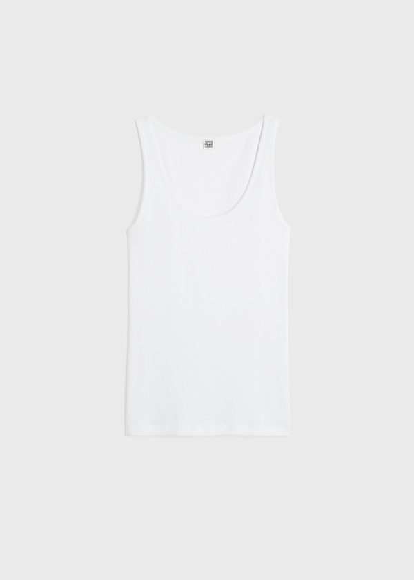 Classic rib tank white Fashion