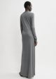 Long-sleeve jersey dress grey melange Cheap