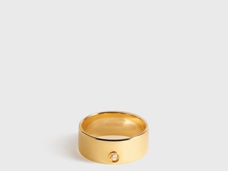 Cigar diamond midi ring 18kt gold Online