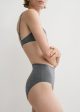 Mid-rise bikini bottoms grey mélange Fashion