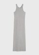 Curved rib tank dress grey melange Online Sale