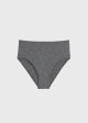 Mid-rise bikini bottoms grey mélange Fashion