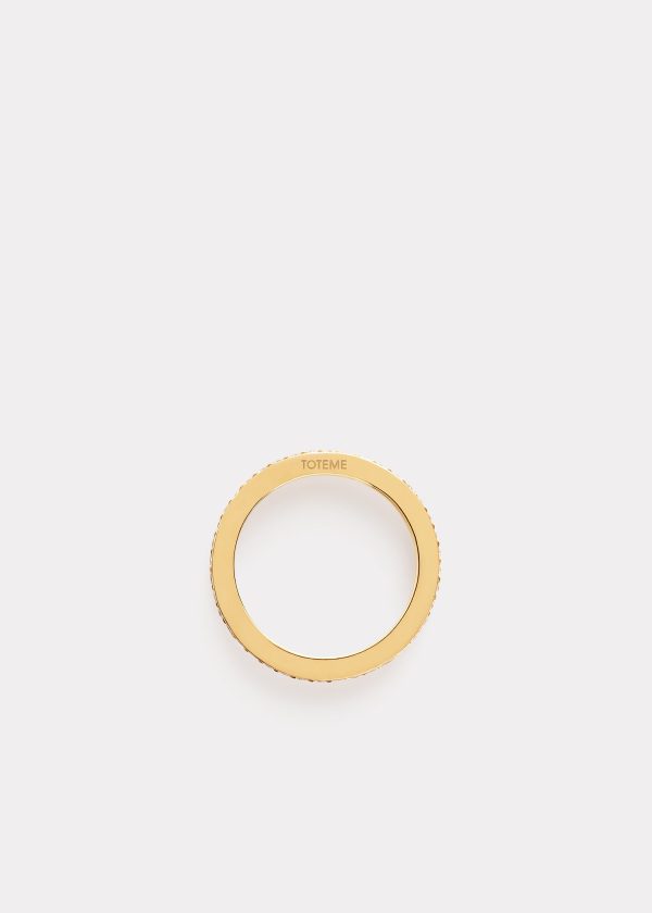 Eternity diamond midi ring 18kt gold Online now