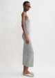 Curved rib tank dress grey melange Online Sale