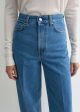 Wide leg denim vibrant blue Online Hot Sale