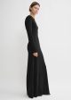 Long-sleeve jersey dress black Online Sale