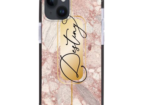 Golden Marble iPhone 14 Plus Ultra Shockproof Case For Cheap