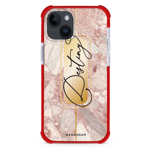 Golden Marble iPhone 14 Plus Ultra Shockproof Case For Cheap