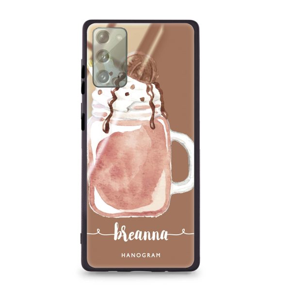 Cup of ice cream II Samsung Note 20 Glass Case For Discount