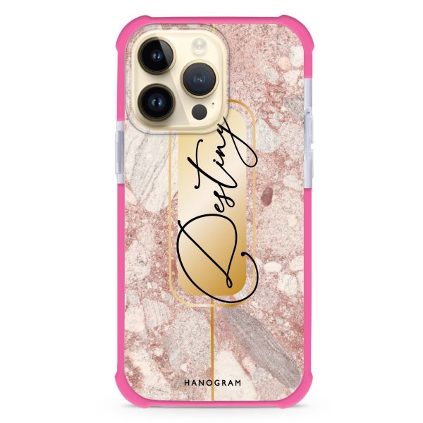 Golden Marble iPhone 14 Pro Max Ultra Shockproof Case Fashion