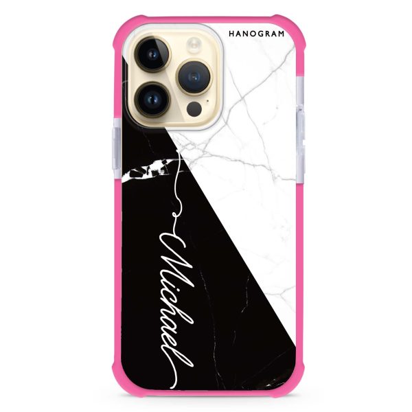 White And Black Marble iPhone 14 Pro Max Ultra Shockproof Case Online