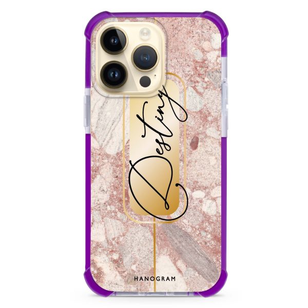 Golden Marble iPhone 14 Pro Max Ultra Shockproof Case Fashion