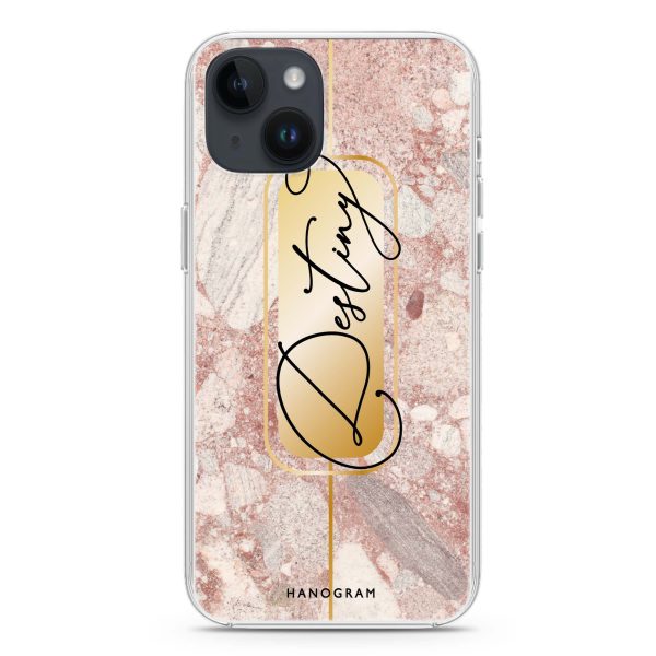 Golden Marble iPhone 14 Plus Ultra Clear Case on Sale