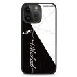 White And Black Marble iPhone 14 Pro Max Impact Guard Bumper Case For Sale