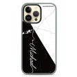 White And Black Marble iPhone 15 Pro Impact Guard Bumper Case For Sale