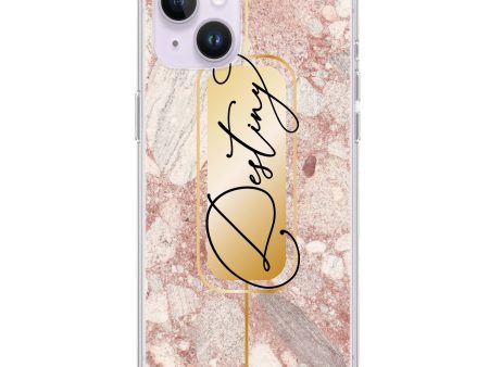 Golden Marble iPhone 14 Plus Ultra Clear Case on Sale