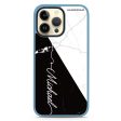 White And Black Marble iPhone 14 Pro Max Impact Guard Bumper Case For Sale