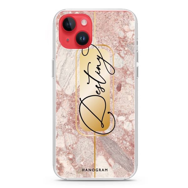 Golden Marble iPhone 14 Plus Ultra Clear Case on Sale