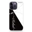 White And Black Marble iPhone 15 Pro Impact Guard Bumper Case For Sale