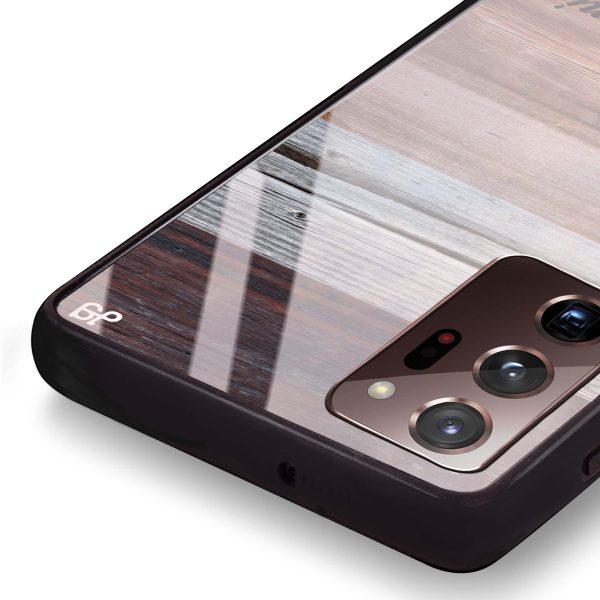 Wood Grain Varigegated Samsung Note 20 Ultra Glass Case Cheap