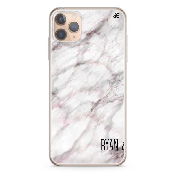 White Marble iPhone 11 Pro Max Ultra Clear Case For Sale