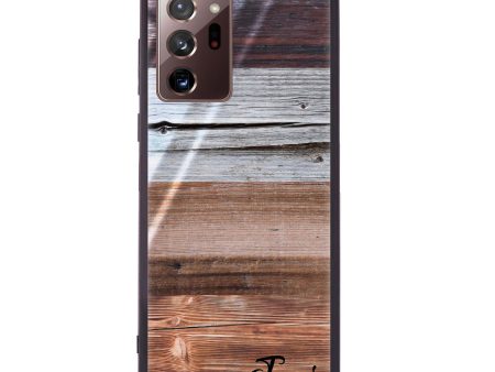 Wood Grain Varigegated Samsung Note 20 Ultra Glass Case Cheap