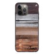 Wood Grain Varigegated iPhone 13 Pro Max Glass Case Hot on Sale